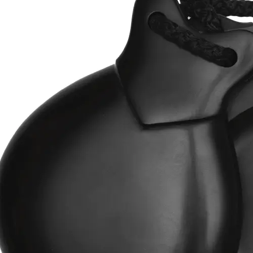 Black Fiberglass Semi-Professional Concert Castanets with V-shaped ear By Castañuelas del Sur