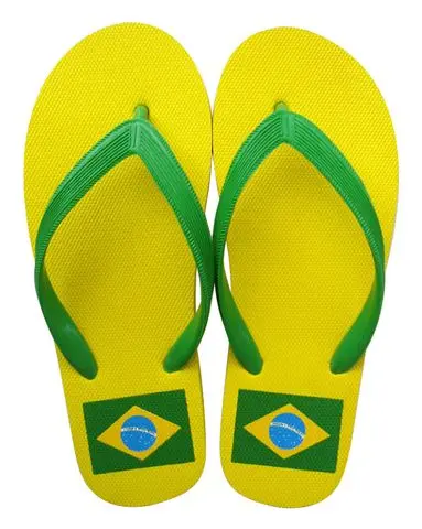 Brasil flag slippers