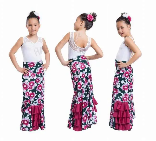 Jupes pour la Danse Flamenco Happy Dance pour Enfant. Ref.EF215PE27PS02HL02