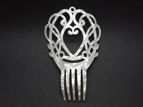 Mother of Pearl Comb with Strass - ref. N842STRAS