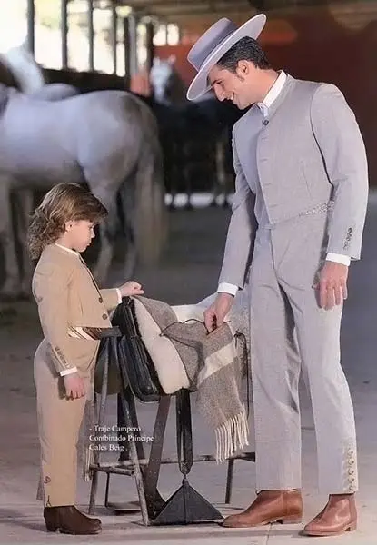 Traje Campero Combinado Principe de Gales Beig para Niño