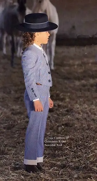 Traje Campero JP Quinientas Rayas Azul para Niños