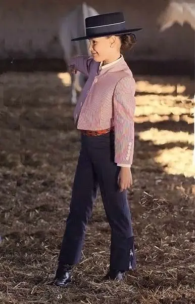 Chaqueta Campera JP Quinientas Rayas Roja y Calzona para Caireles Lycra Azul Lisa para niño