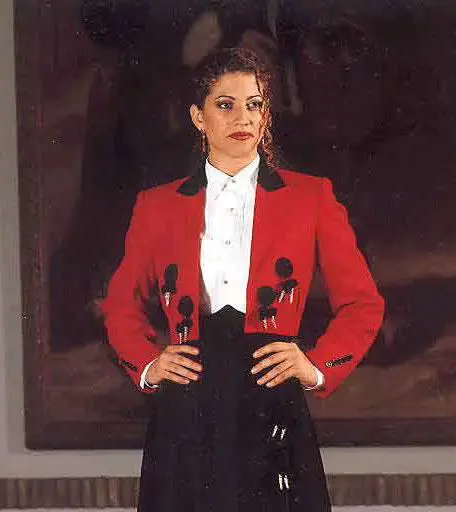 Red Paseo Jacket ornamented with Frog Closure