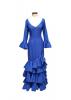 サイズ40。フラメンコドレスのロリータモデル。ブルー