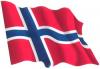 ノルウェ－国旗のステッカー