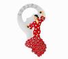 Bottle opener magnet red flamenco dancer