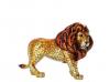 Golden Mosaic Carnival Lion by Barcino. 40cm