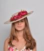 Floppy Hat Daniela. Pressed Jute and Flowers