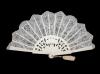 Lace Fan for Bride lvory Colour. Ref. 1750