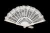 Lace Edging Fan Off White Colour with Fretwork Rib. Ref. 1714