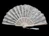 Silver Ceremony Fan with Lace