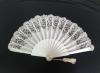Special Fan for Brides White Silver Lace. Ref. 1733