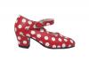 Red Shoes with White Polka Dots