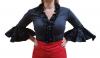 Flamenco Blouses with Ruffles in Black. Mod 24NG
