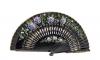 Openwork Black Fan with floral design on both sides Ref. 1107