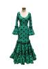 Talla 40. Vestido de Flamenca. Mod. Maravilla Verde Lunar