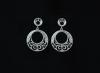 Rhodium Earrings for Bride with Swarovski Crystals ref. 51310