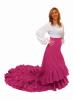 Flamenca Skirt with Train for Rehearsal