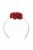 Diadem With Red Daisies for Little Girl. 6cm