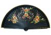 Openwork Black Fan with floral design on both sides Ref. 1145