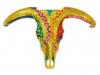 Multicolored Carnival Mosaic Bull Skull. 70cm