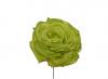 Rose de taille moyenne en tissu Vert pistache. Modèle Oporto. 11 cm