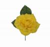 Flamenca Flower Big Rose. Parma Model. Yellow. 15cm