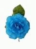 Flamenco Flower Big Rose. Parma Model. Turquoise. 15cm