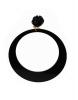 Flamenca Hoop Earrings made of Acetate. Black