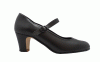 Amateur Synthetic Shoes for Flamenco Dance with Nailed Sole and Strap