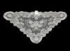Triangular Spanish Mantilla in Silver. Dimensions: 60 X 115cm