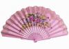 Hand painted fan with pink lace. ref. 150ENCJ