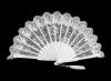 Low Cost White Bridal´s Fan. Ref. 1703