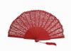 Red lace ceremony fan  Ref. 1735