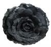 Grande Rose King. Fleur de Flamenco Noir. 17cm