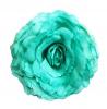 Grande Rose King. Fleur de Flamenco Vert Eau. 17cm