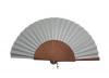 Silver Plated Fan with Polished Pearwood Shafts