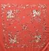 Handmade Embroidered Shawl. Natural Silk. Ref. 1011156CRLCLRES