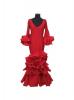 T 42. Flamenco dress Palma del Rio. Plain Red