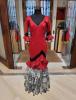 Cheap Flamenca Dress Outlet. Mod. Tanguillo Rojo. Size 40
