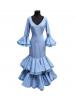 サイズ 42。アレクサンドラ モデルのフラメンコ ドレス。青