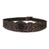 Openwork and White Backstitched Leather Campero or Rociero Belt . Ref. 6002/80
