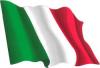 Autocollant du drapeau italien