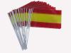 スペイン国旗　スティック付き　25本1セット