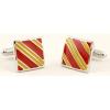Square Cufflinks Spanish Flag with large yellow and red strips