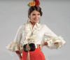Blusa Flamenca de Mujer en Marfil Modelo Jaen