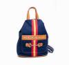 Blue Tarpaulin Backpack with Spanish Flag and Stirrup