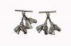Pair of Horse's Head Charms for "Traje Corto" (Caireles). 2 Units