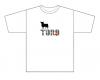 T-shirt Taureau Logo Espagne. Blanc